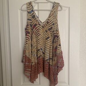 Free People Multicolor Sleeveless Top